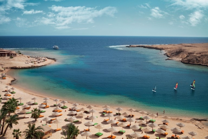 Egypten har et fantastiks klima og strande, der passer dertil.