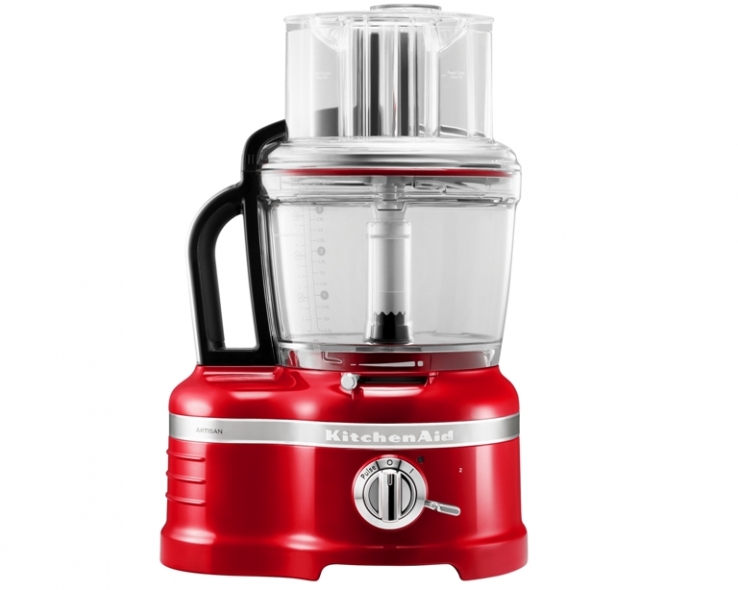 Artisan foodprocessor i rød fra KitchenAid.